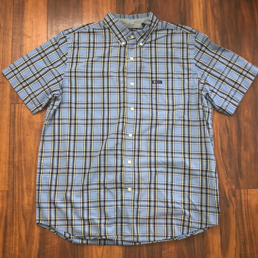 Chaps Easy Care Short Sleeve Button Down Sz. L